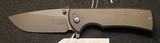 Ferrum Forge + Chaves Veloz Flipper Knife Plain Gray (3.125" Stonewash) FFKW Custom - 1 of 25