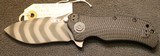 Zero Tolerance 0303 Assisted Opening Knife Black G-10 (3.75" Tiger Stripe) ZT Drop Point Custom - 1 of 25