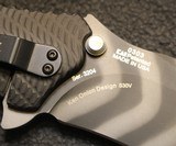 Zero Tolerance 0303 Assisted Opening Knife Black G-10 (3.75" Tiger Stripe) ZT Drop Point Custom - 8 of 25