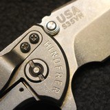 Rick Hinderer XM-18 Custom Knife with a 3.5” Spanto Blade Full Titanium Scale Golfballed by Chuck Rogers - 8 of 25