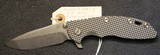 Rick Hinderer XM-18 Custom Knife with a 3.5” Spanto Blade Full Titanium Scale Golfballed by Chuck Rogers - 1 of 25