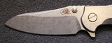 Rick Hinderer Knives MP-1 3.5" Flipper, S35VN Sheepsfoot Blade, Full Titanium Custom Knife - 3 of 25