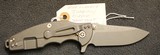 Rick Hinderer Knives Jurassic Flipper 3.25" S35VN Working Finish Spear Point Blade, Black/Green G10 Handle - 2 of 25