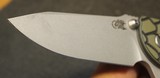Rick Hinderer Knives Jurassic Flipper 3.25" S35VN Working Finish Spear Point Blade, Black/Green G10 Handle - 10 of 25