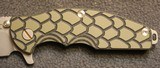 Rick Hinderer Knives Jurassic Flipper 3.25" S35VN Working Finish Spear Point Blade, Black/Green G10 Handle - 4 of 25