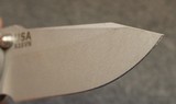 Rick Hinderer Knives Jurassic Flipper 3.25" S35VN Working Finish Spear Point Blade, Black/Green G10 Handle - 9 of 25