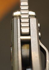 Rick Hinderer Knives Jurassic Flipper 3.25" S35VN Working Finish Spear Point Blade, Black/Green G10 Handle - 13 of 25