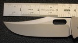 Tom Mayo Large Covert Custom Folding Knife w Bowie Drop Point blade - 3 of 25