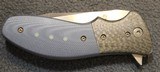 Kirby Lambert Snap MGT Flipper LSCF moon glow Custom Knife - 20 of 25