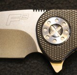 Curtiss Knives F3 Medium Flipper 3.25" Blade, Diamond Checker Handles Custom Folding Knife - 14 of 25
