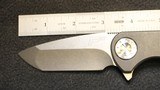 Curtiss Knives F3 Medium Flipper 3.25" Stonewashed CTS-XHP Custom Folding Knife - 3 of 25