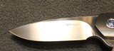 WF Steenkamp Custom Nomad Flipper 3.375" Blade, Carbon Fiber Handles Knife with Zirconium Bolsters - 8 of 25