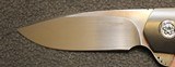 WF Steenkamp Custom Nomad Flipper 3.375" Blade, Carbon Fiber Handles Knife with Zirconium Bolsters - 7 of 25