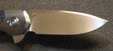 WF Steenkamp Custom Nomad Flipper 3.375" Blade, Carbon Fiber Handles Knife with Zirconium Bolsters - 3 of 25