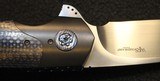 WF Steenkamp Custom Nomad Flipper 3.375" Blade, Carbon Fiber Handles Knife with Zirconium Bolsters - 12 of 25