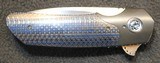 WF Steenkamp Custom Nomad Flipper 3.375" Blade, Carbon Fiber Handles Knife with Zirconium Bolsters - 20 of 25