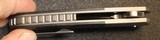 Pena Custom Knives X-Series Lanny's Clip Flipper Knife Marble CF/Ti (3.25" Stonewash) - 21 of 25