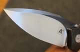 A2 Knives A6 Flipper CTS-XHP Silver Lightning Strike Carbon Fiber Custom Folding Knife - 12 of 25
