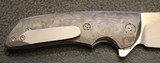 Allen Elishewitz Custom M2 Flipper Knife Black Pearl CF (3.75" S90V Core) - 6 of 25