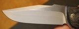 Allen Elishewitz Custom M2 Flipper Knife Black Pearl CF (3.75" S90V Core) - 12 of 25