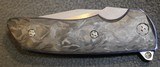 Allen Elishewitz Custom M2 Flipper Knife Black Pearl CF (3.75" S90V Core) - 18 of 25