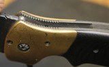 Custom Crawford Copperhead Kasper Flipper Knife Copper/G-10 (3.875" Black) - 12 of 25