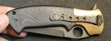 Custom Crawford Copperhead Kasper Flipper Knife Copper/G-10 (3.875" Black) - 22 of 25
