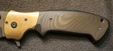 Custom Crawford Copperhead Kasper Flipper Knife Copper/G-10 (3.875" Black) - 4 of 25