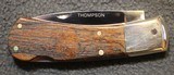 Leon Thompson One of a kind Custom Folding Lock Blade Knife, Vintage Collector  - 18 of 25