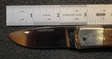 Leon Thompson One of a kind Custom Folding Lock Blade Knife, Vintage Collector  - 2 of 25