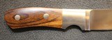 Custom Fixed Blade Knife with Sheath.RW logo. Unknown who that is - 9 of 25
