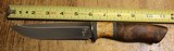 Todorov Drop Point Hunter Turkish Walnut Custom Knife w Sheath - 3 of 25