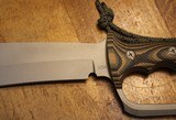 Treeman Knives Combat Machete D-Guard Knife Micarta (12" Mag Silver) - 6 of 25