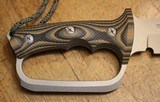 Treeman Knives Combat Machete D-Guard Knife Micarta (12" Mag Silver) - 11 of 25