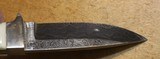 Jim Craig Damascus Fixed Blade w Bone Handle w Sheath Custom Knife - 14 of 25