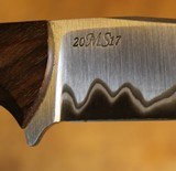 Burt Foster "Personal Carry" w Polished English Walnut Handle w Sheath Custom Knife - 21 of 25
