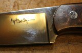 Carl Colson Fighter Skinner Custom Fixed Blade Knife, Arizona Ironwood w Sheath - 10 of 25