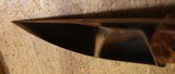 Carl Colson Fighter Skinner Custom Fixed Blade Knife, Arizona Ironwood w Sheath - 15 of 25