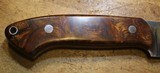 Carl Colson Fighter Skinner Custom Fixed Blade Knife, Arizona Ironwood w Sheath - 23 of 25