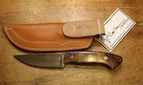 Carl Colson Fighter Skinner Custom Fixed Blade Knife, Arizona Ironwood w Sheath - 2 of 25