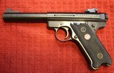 Ruger Mark III 22LR Blue with Scope Mount with Altamont Grips w two Factory Magazines - 11 of 25