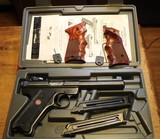 Ruger Mark III 22LR Blue with Scope Mount with Altamont Grips w two Factory Magazines - 1 of 25