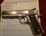 Evolution Armory Full Custom Colt 1911 45 ACP Series 80 Matte Silver ION BOND Semi Pistol  - 2 of 25