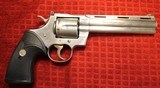 Colt 357 Magnum Python 6" Stainless Double-Action Revolver w Matching Box 1993 Year of Manufacture - 7 of 25
