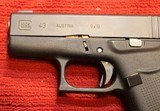 Glock 43 9mm w Custom Features of NP3 Barrel and Internals, Night Sights, Glock Striker Control Device, - 7 of 25