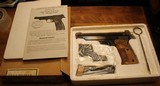Norinco (Walther TT Copy) Olympia 22LR Pistol w Box, two Magzine, Paperwork, Barrelweight - 1 of 25