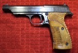 Norinco (Walther TT Copy) Olympia 22LR Pistol w Box, two Magzine, Paperwork, Barrelweight - 3 of 25