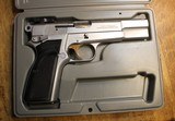 Browning Hi Power Silver Chrome 9mm BHP with Gold Accents - 1 of 25