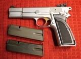 Browning Hi Power Silver Chrome 9mm BHP with Gold Accents - 2 of 25
