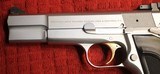 Browning Hi Power Silver Chrome 9mm BHP with Gold Accents - 6 of 25
